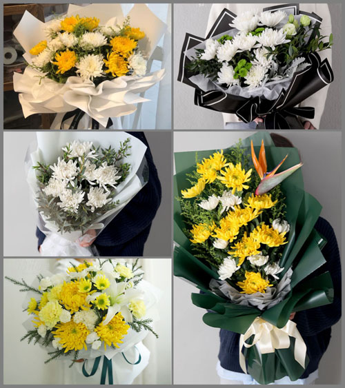广东揭阳市榕城区梅云街道双梧村白事花束代送